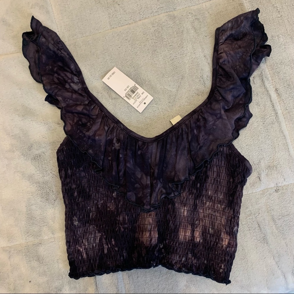 NTW pacsun purple tie dye crop top​​​​